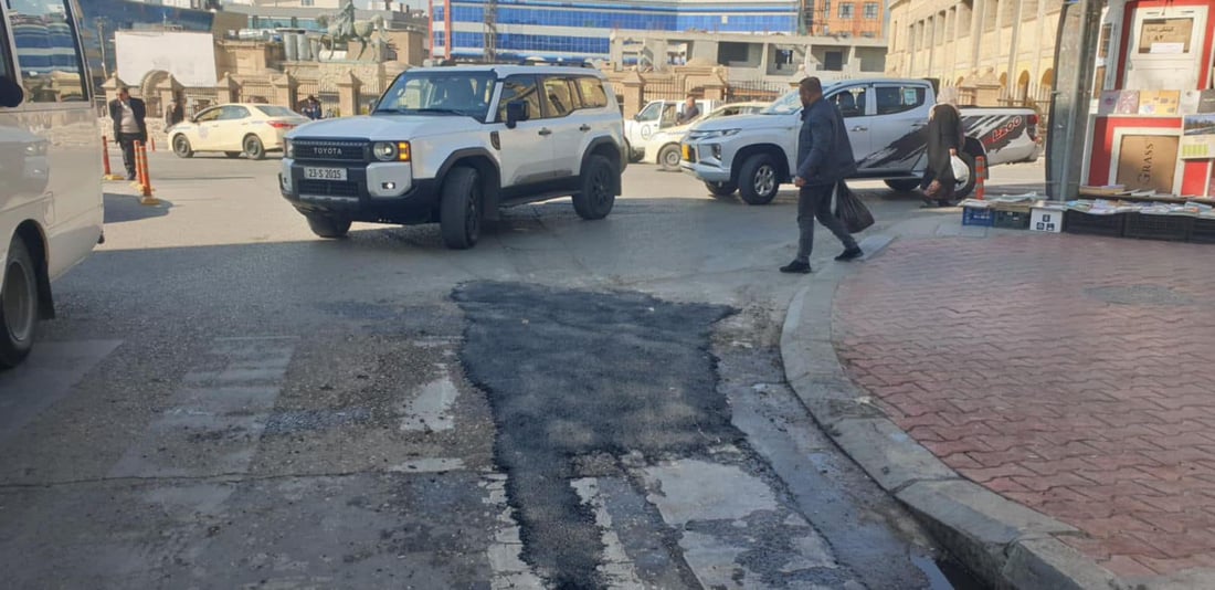 شارەوانی سلێمانى شەقامەکان پینە دەکات