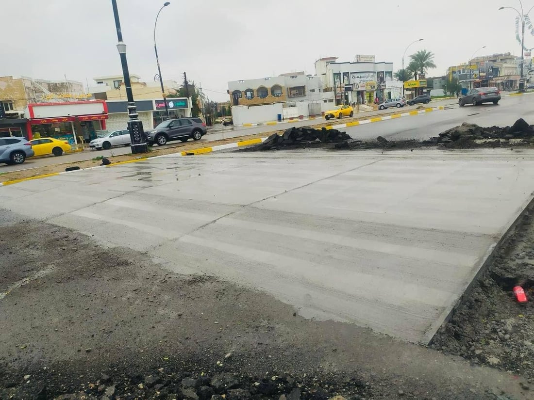 بلدية كركوك تزيح المطبات العشوائية وتستبدلها بنظامية (صور)