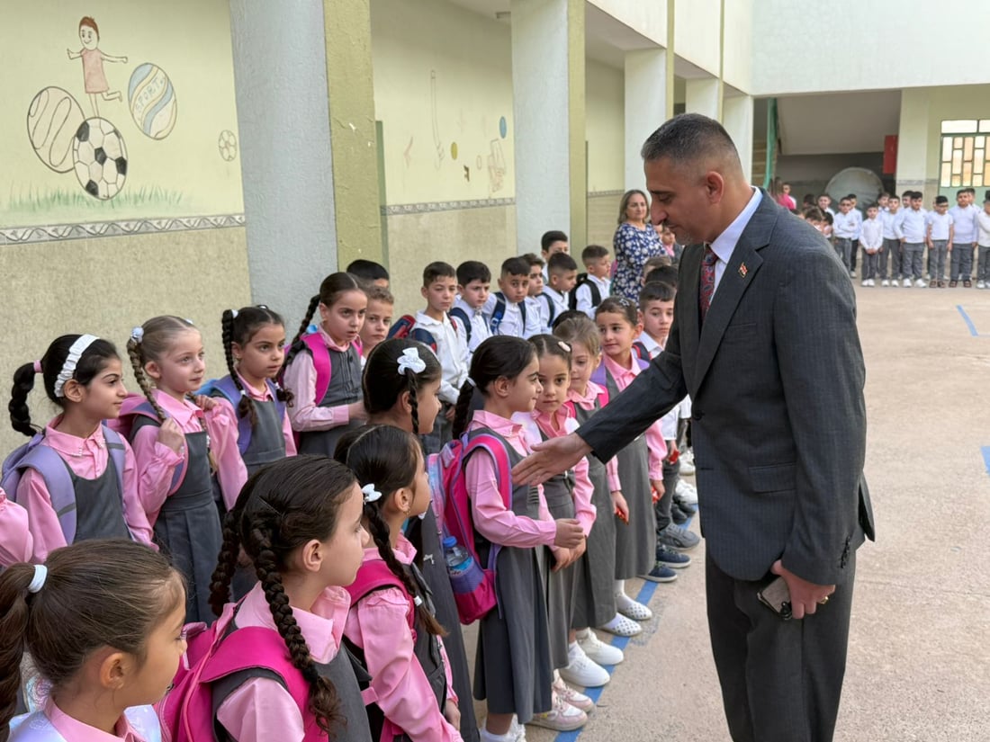 صور: مسيحيو نينوى يبدؤون عامهم الدراسي اليوم الاثنين بدلاً من الأحد