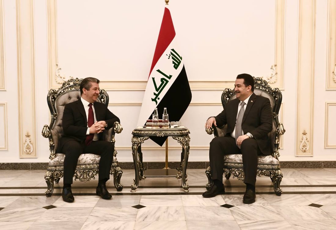Barzani meets with Al-Sudani in Baghdad to address outstanding issues