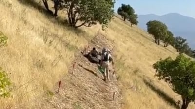 ئەندامێکى تیمى مینلابەرى سلێمانى لە کاتى کاردا لە هۆش خۆی چوو