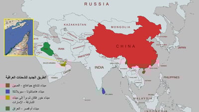 تجار العراق يحصلون على خارطة باللغة الصينية للهروب من هرمز