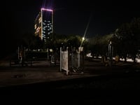 بەشێكی ناو پاركی سامی عەبدولڕەحمان شەوانە تاریكە 