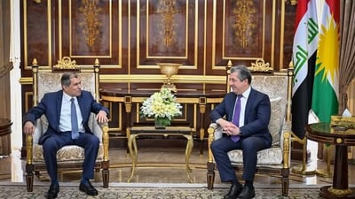 الكويت تريد توطيد العلاقات مع كردستان.. لقاء بارزاني بالزمان