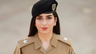 صور للضابطة حنين.. أول مسيحية تضع رتبة “ملازم” وتتخصص بالحقوق