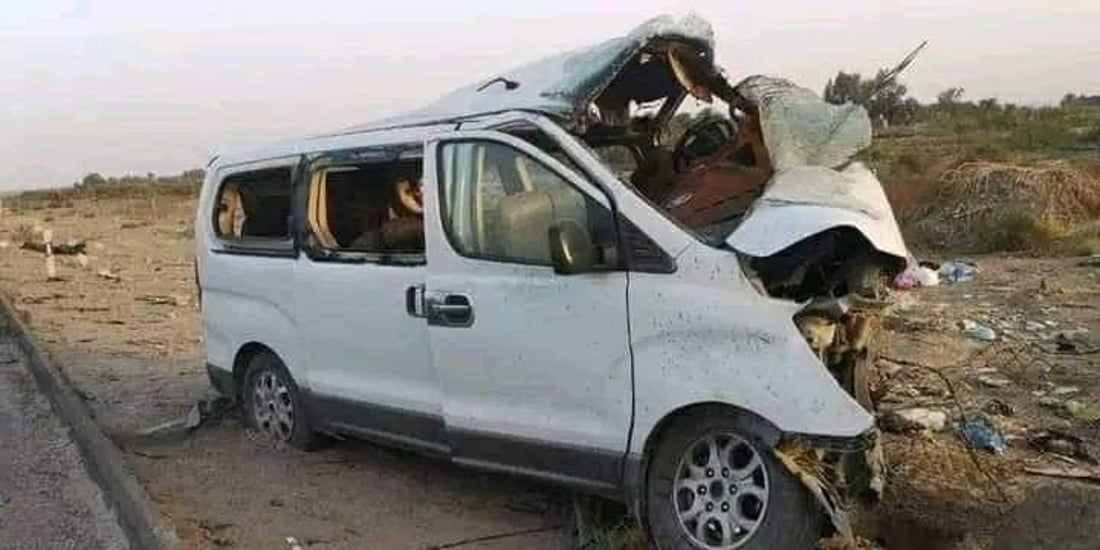 بابل: انفجار عجلة يتسبب بحادث مروع ويودي بحياة عائلة كاملة من ذي قار