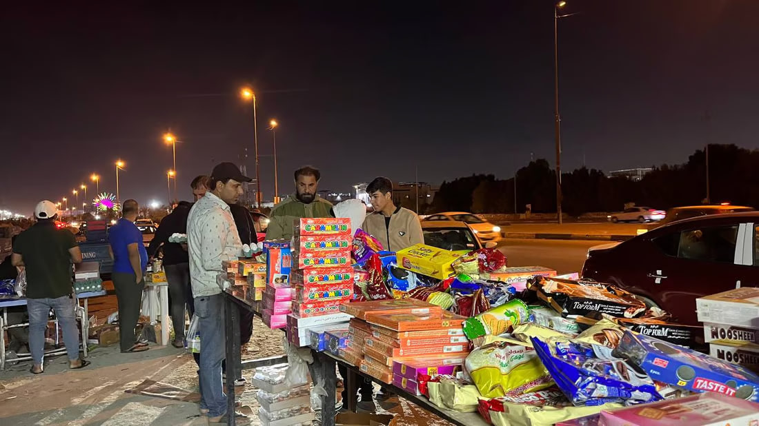 Mobile market thrives offering affordable variety of goods in Basra