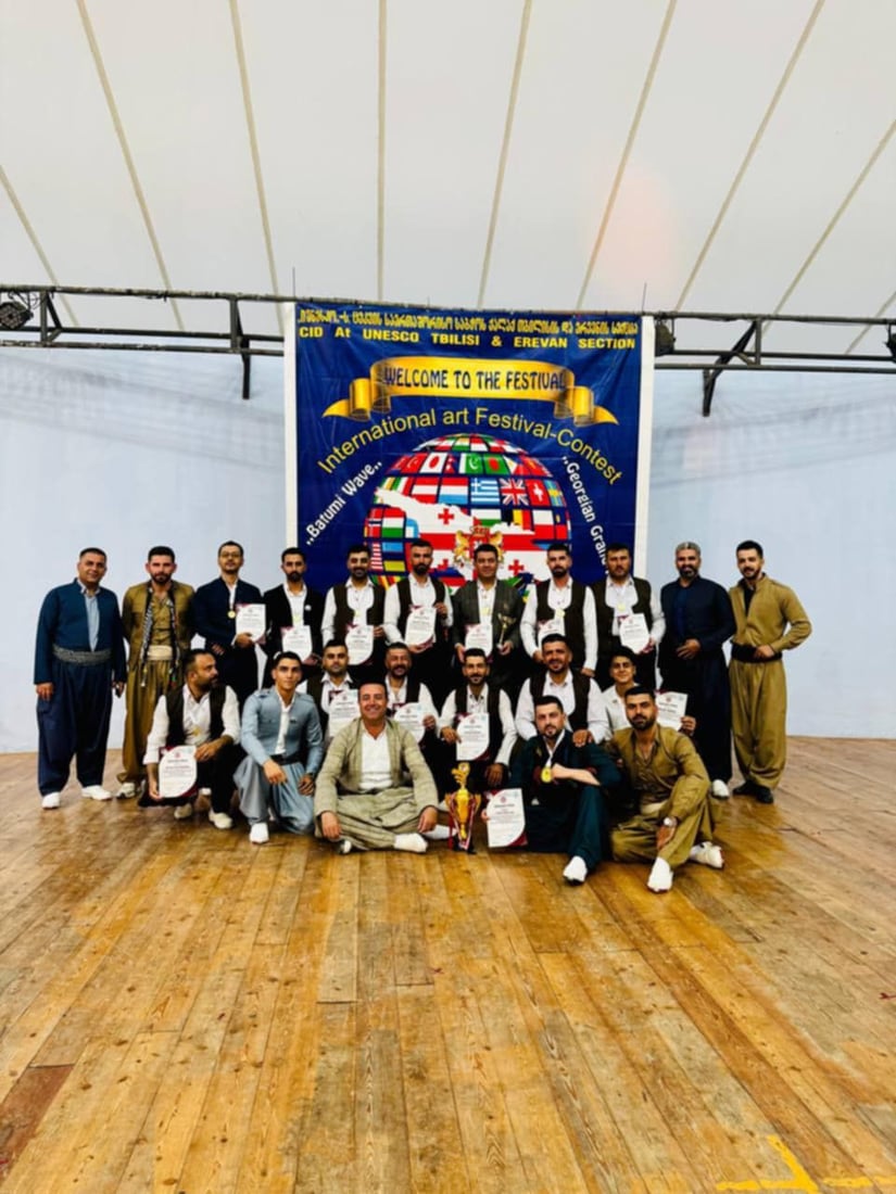 موزیک و هەڵپەڕکێی كوردی لە جۆرجیا خەڵاتی یەكەم و باشترینەكانیان وەرگرت