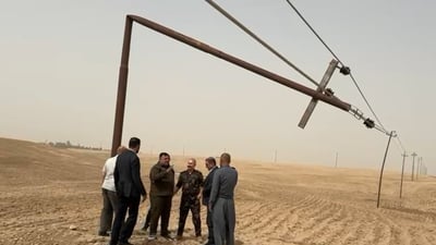 رەشەبای بەهێز چوار گوندی ناوچەی داودەی بێ کارەبا کرد