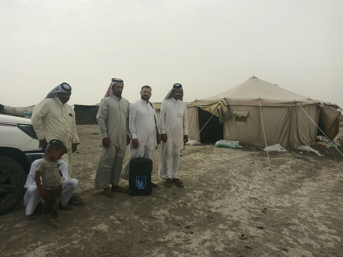 المفوضية تبحث عن البدو والغنامة في البادية والجزيرة لتحديث بياناتهم (صور)