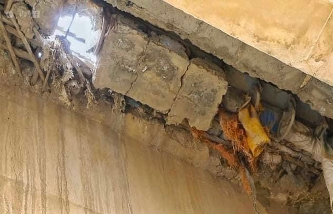 پردی تەقتەق مەترسی رووخانی لەسەرە