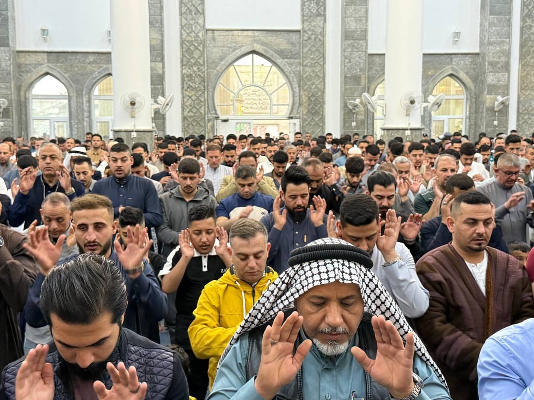 964 غطت صلوات العيد في كل العراق والختام من جامع النبي شيت بأيمن الموصل