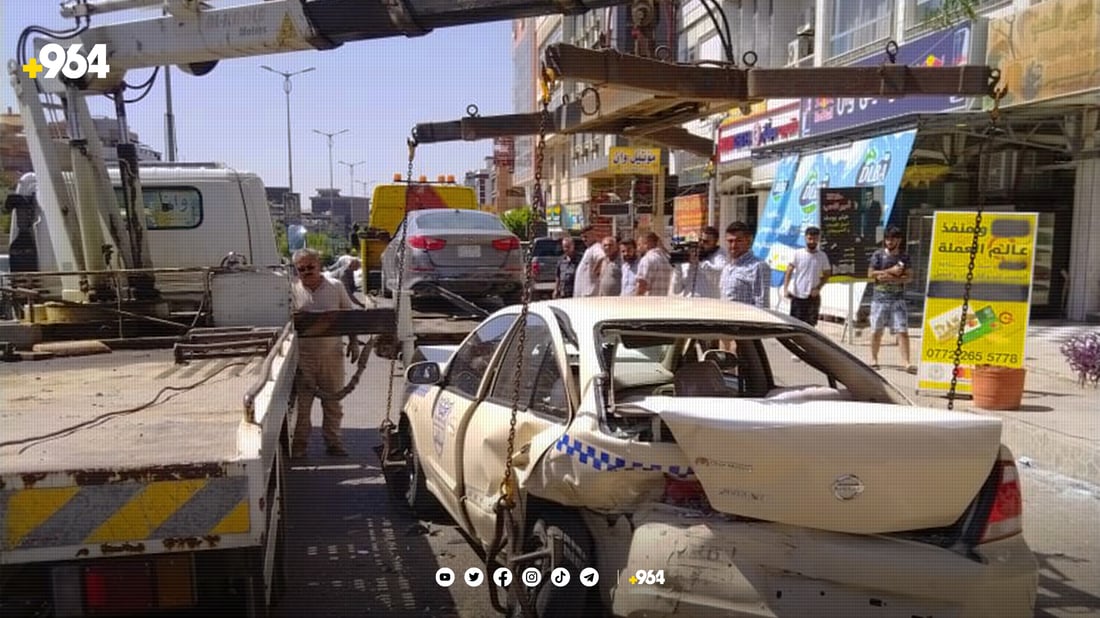 له‌ یه‌ك شوێن و كاتدا دوو رووداوى هاتوچۆ روویاندا