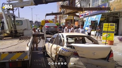 له‌ یه‌ك شوێن و كاتدا دوو رووداوى هاتوچۆ روویاندا