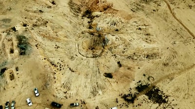 گه‌وره‌ترین گۆڕی به‌كۆمه‌ڵى ئێزدییه‌كان له‌ سنوورى نه‌ینه‌وا هه‌ڵده‌درێته‌وه‌