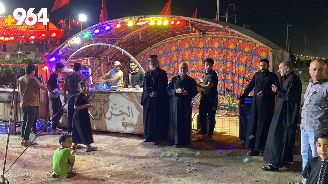 صور من الناصرية في ذكرى جرح الإمام علي: المواكب مستمرة بالخدمة حتى الفجر