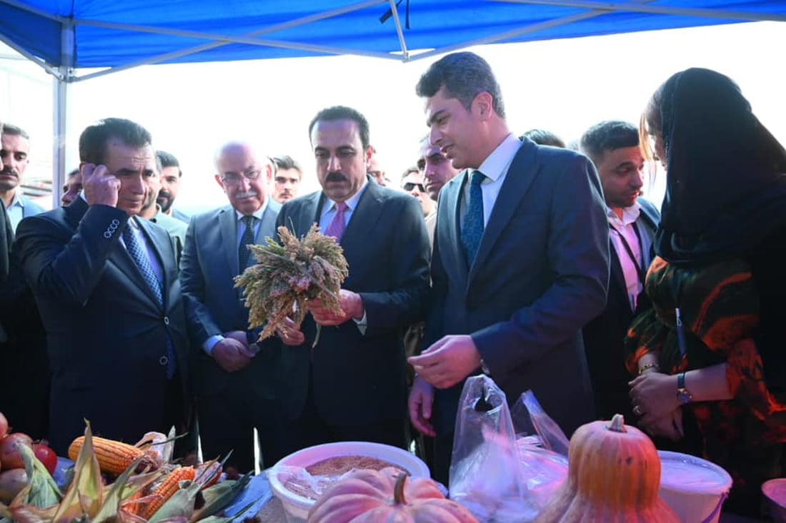 صور: شقلاوة تعرض أفضل ما لديها.. رمان وراشي وعسل وأجبان صنعت في القرى