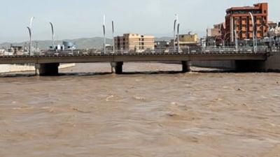 Khabur River water level rises after heavy rain and snowmelt