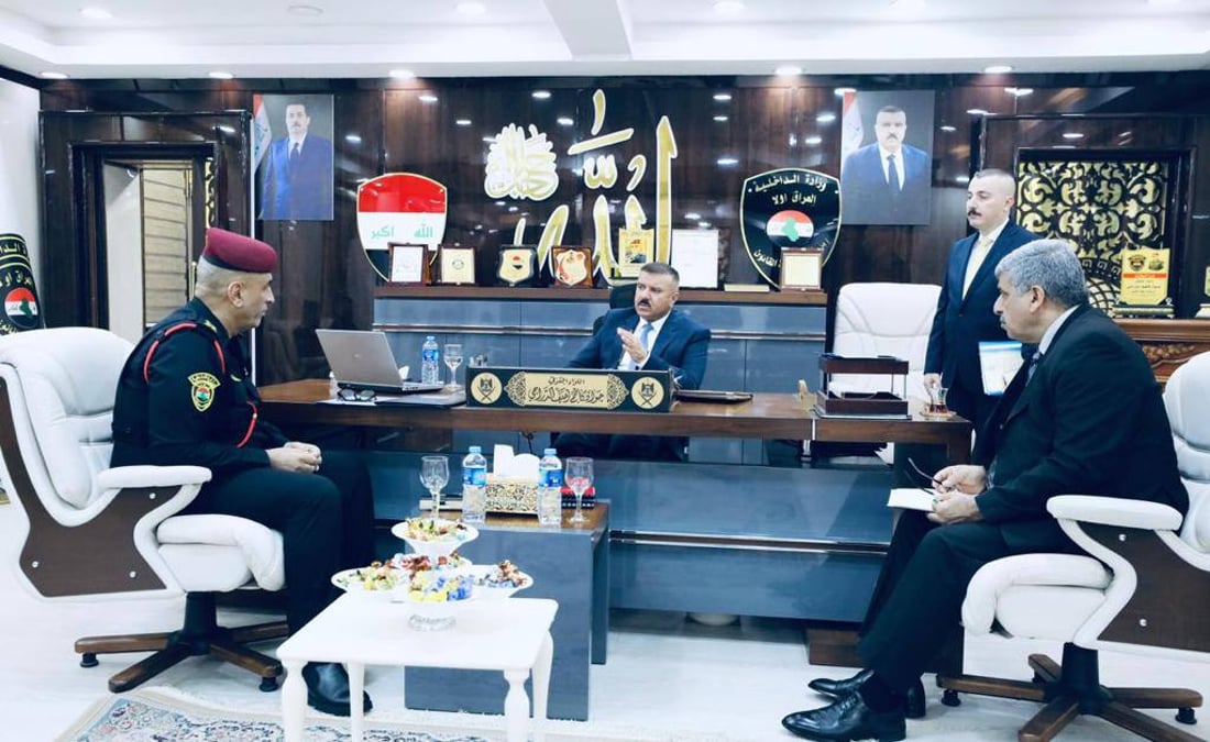 وزير الداخلية يبحث مع “وحدة أمن الملاعب” تأمين خليجي 25 في البصرة