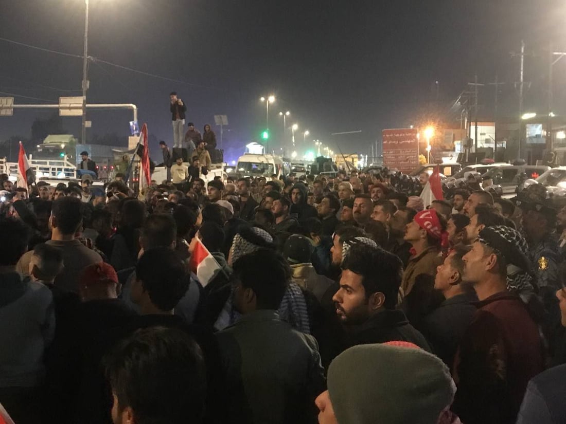 تظاهرات ليلية أمام محكمة بابل.. اعتراض على المحافظ الجديد وأسئلة حول اغتيال الخفاجي