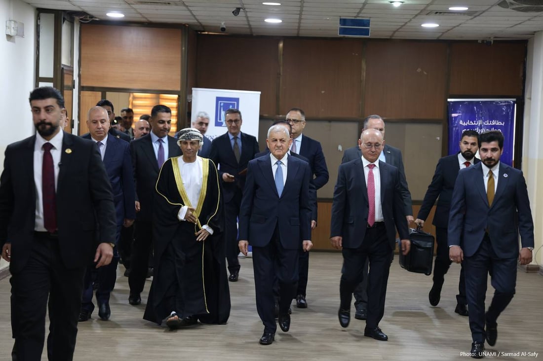 ممثل الأمم المتحدة برفقة رئيس الجمهورية في المفوضية ودعوة لتوخي النزاهة