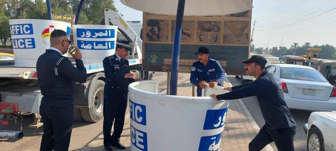 صور: مرور العمارة لن يتأثروا بالأمطار وسيشاهدون أفضل من تحت “الفايبر كلاس”