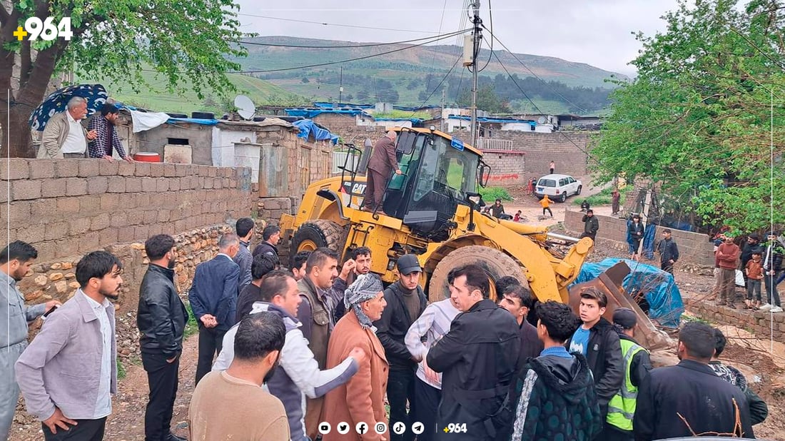 بەرزبوونەوەی ئاستی ئاو زیانی بە 100 ماڵ گەیاند