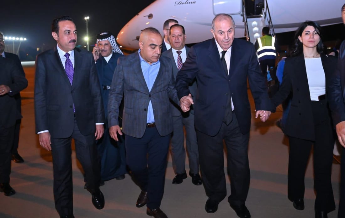 صور: اياد علاوي يصل إلى أربيل لعقد سلسة لقاءات مع مسؤولي الإقليم