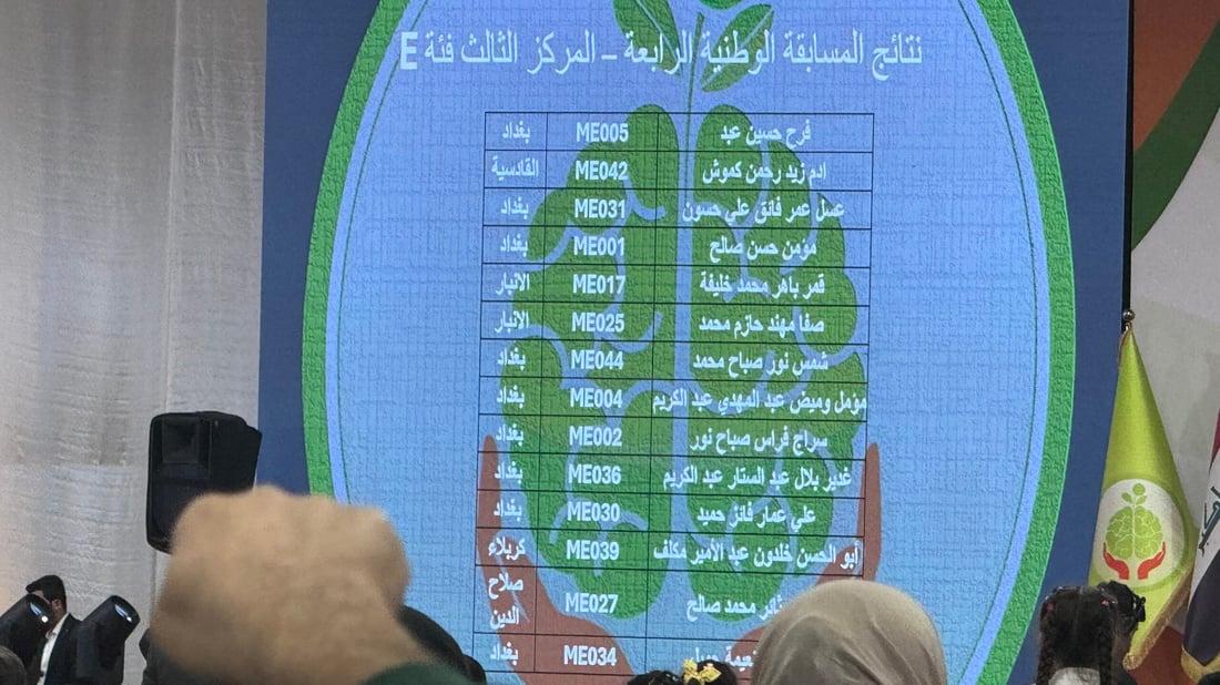 صور: احتفال بطريقة أيمن حسين.. 1000 عبقري رياضيات تسابقوا في بغداد: كلنا فائزون