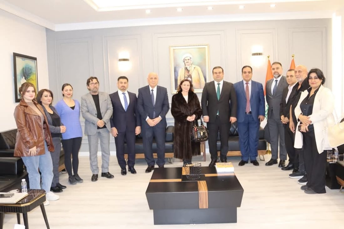 إلهام شاهين من قلعة أربيل: سعيدة بحسن ضيافة شعب كردستان وتقديرهم لأعمالي