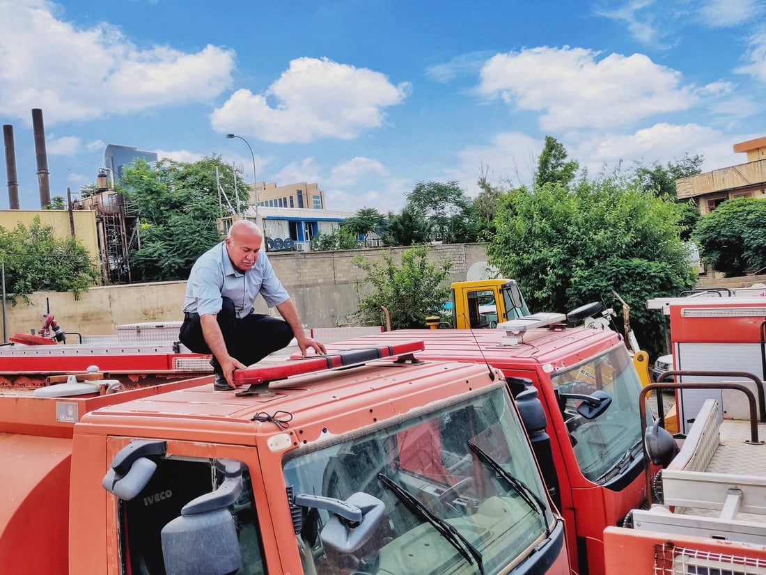 بەرگری شارستانی سلێمانی پاڵەوانێکی بە گوڵ و رێزلێنان و پەخشان بەڕێکرد