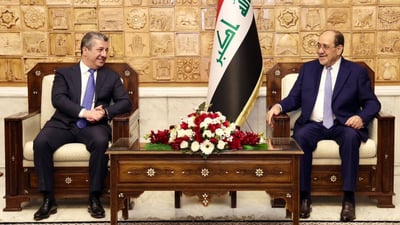Maliki and Barzani discuss vacant cabinet posts and 'correcting' political process