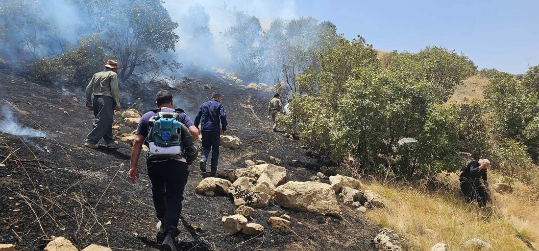 بەم بەرەبەیانە چەند ئاگریك لە سنووری سلێمانی کەوتنەوە