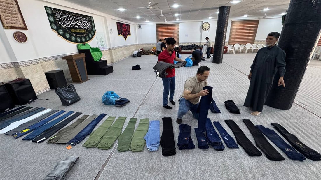 لە خانەقین منداڵانی بێباوک و کەمدەرامەت جلی جەژنیان وەرگرت