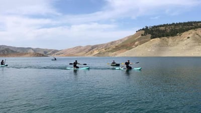 پاڵەوانێتی پێشبڕکێی پادڵبۆرد بۆ یارییە ئاوییەکان لە دەریاچەی دوکان ئەنجامدرا