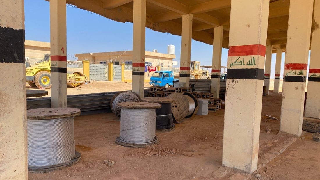 صور من أعمال تأهيل منفذ الوليد الحدودي مع سوريا