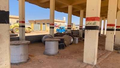 صور من أعمال تأهيل منفذ الوليد الحدودي مع سوريا
