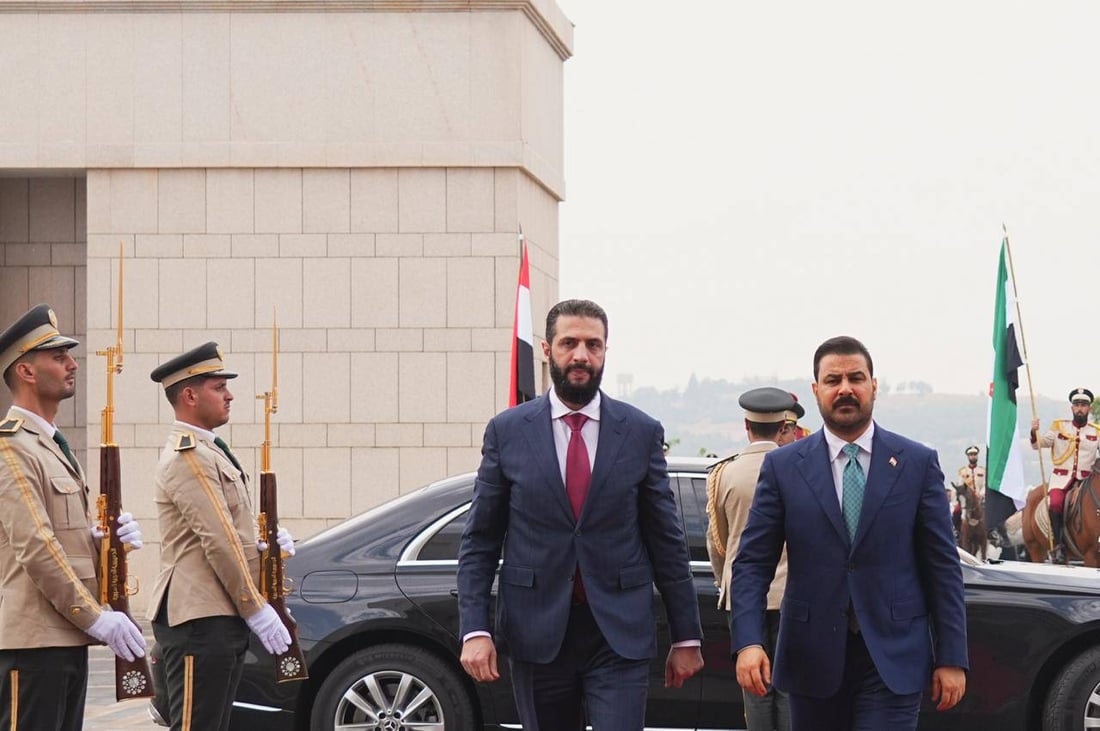 صور: أحمد الشرع يستقبل الزيدي في دمشق