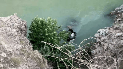 ئۆتۆمبێلێک کەوتە رووباری گەلی عەلی بەگ