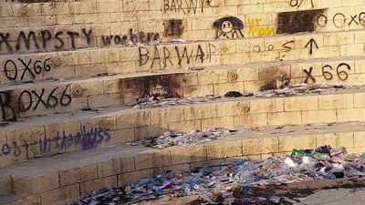 بلدية دهوك تستنفر لإنقاذ المسرح الروماني.. شركتان تركته مكباً للنفايات