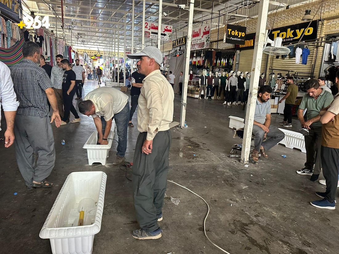 قەرەباڵغیی بازاڕی لەنگەی هەولێر چارەسەر دەکرێت