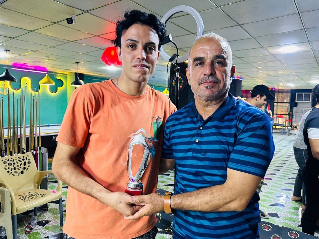 بلياردو هيت ينتهي بفوز كريم العاصي بعد 11 شوطاً (صور)