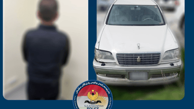 بەسەرخۆشی لە هاوڵاتییەکی دا و هەڵات؛ پۆلیس دەستگیری کرد