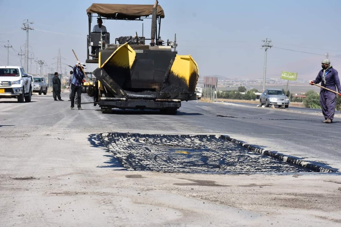 سایدێکى رێگاى سلێمانى بۆ شارەزوور دادەخرێت