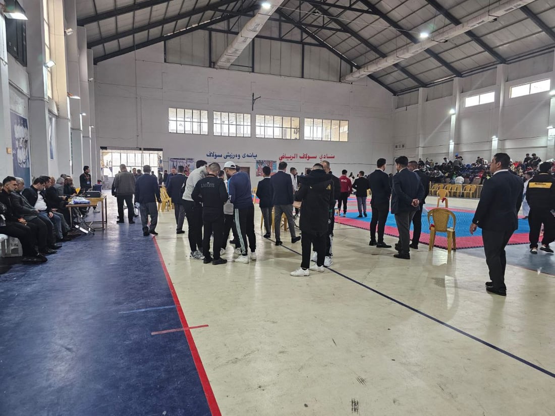صور: 350 لاعباً في كركوك يتنافسون على بطولة أندية الشمال للكاراتيه