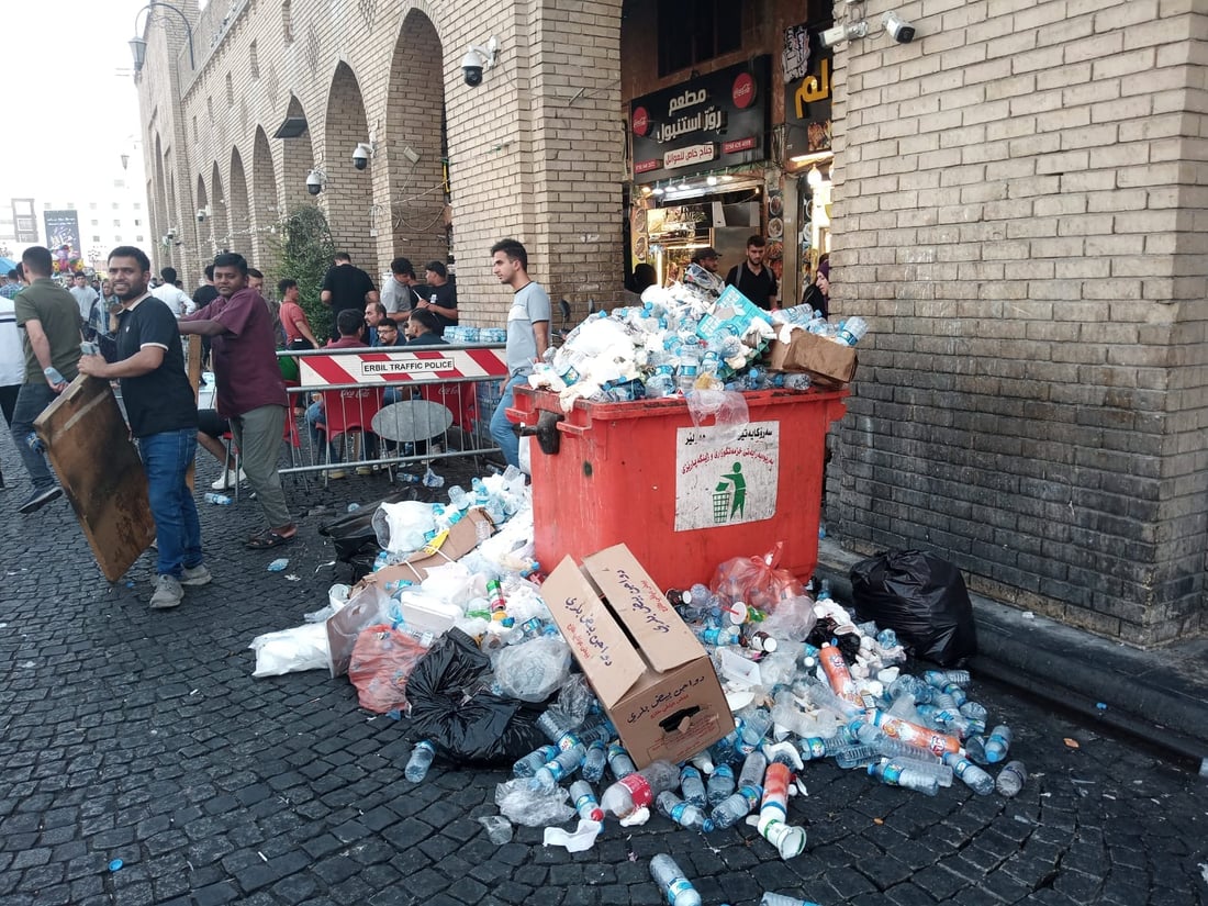 لە رۆژێکدا زیاتر لە 60 تۆن زبڵ لە هەولێر کۆکرایەوە