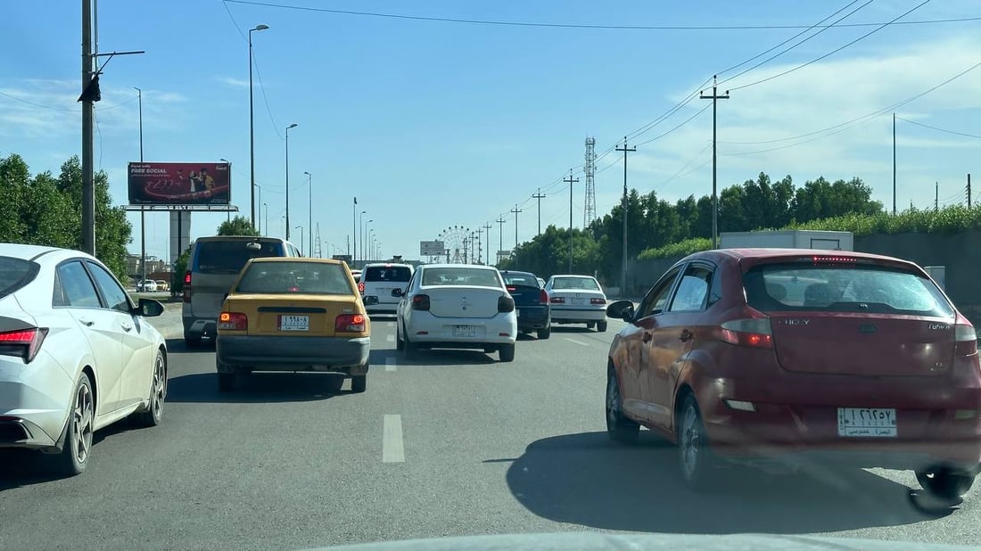 شارع الوفود ومدخل البصرة الشمالي مزدحمان وانسيابية في بقية المناطق (صور)