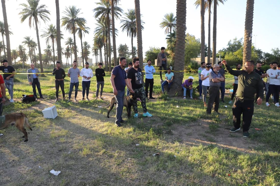 صور: 60 مربياً يستعرضون كلابهم المدربة في واسط.. ممارسة على كشف المخدرات