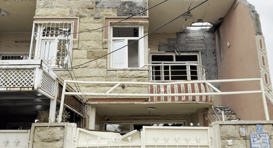 Drone strike damages home in Erbil, no casualties reported