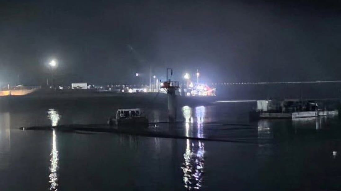 الموانئ أنزلت سادس قطعة من النفق المغمور في أعماق خور الزبير